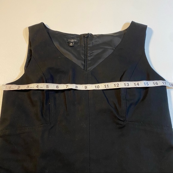 Talbots Black V Neck LBD - Picture 4 of 8